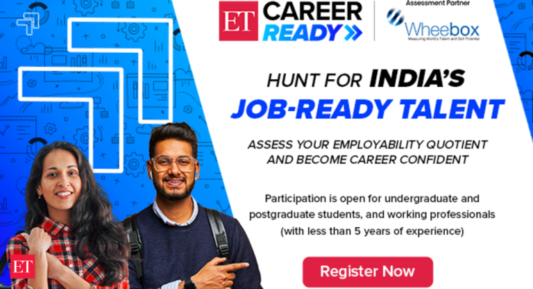 ET Job Ready: Unleash your full vocation opportunity with India’s greatest unbiased system for determining occupation-all set talent. Registration now open